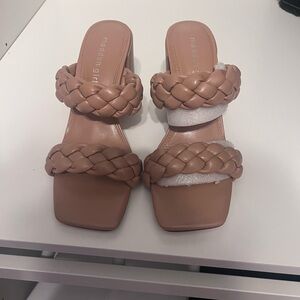 Madden Girl Brown Braided Heels